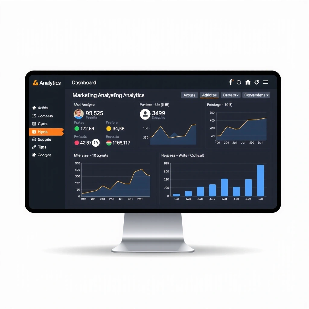 Dashboard de analytics și rezultate marketing